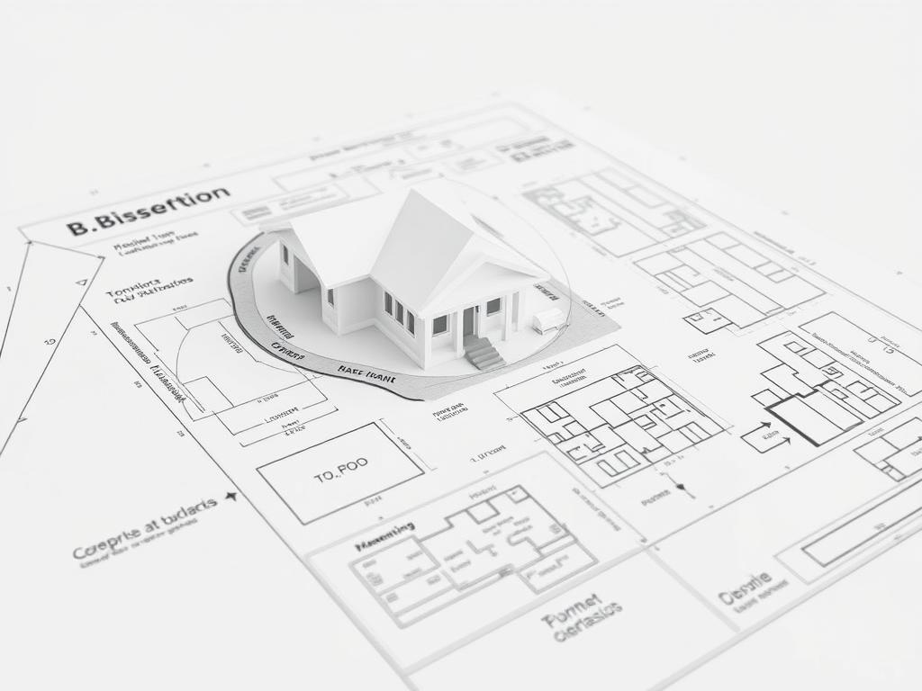 A detailed blueprint of a single-family home's construction process, rendered in a clean, technical style. The plan lays out the various stages of the build, from site preparation to final touches, with precise diagrams and dimensional callouts. Crisp lines, muted colors, and a slight perspective give the image a sense of depth and dimensionality. The overall scene conveys a methodical, step-by-step approach to the homebuilding journey, reflecting the detailed planning and organization required for a successful project. A detailed blueprint of a single-family home's construction process, rendered in a clean, technical style. The plan lays out the various stages of the build, from site preparation to final touches, with precise diagrams and dimensional callouts. Crisp lines, muted colors, and a slight perspective give the image a sense of depth and dimensionality. The overall scene conveys a methodical, step-by-step approach to the homebuilding journey, reflecting the detailed planning and organization required for a successful project.