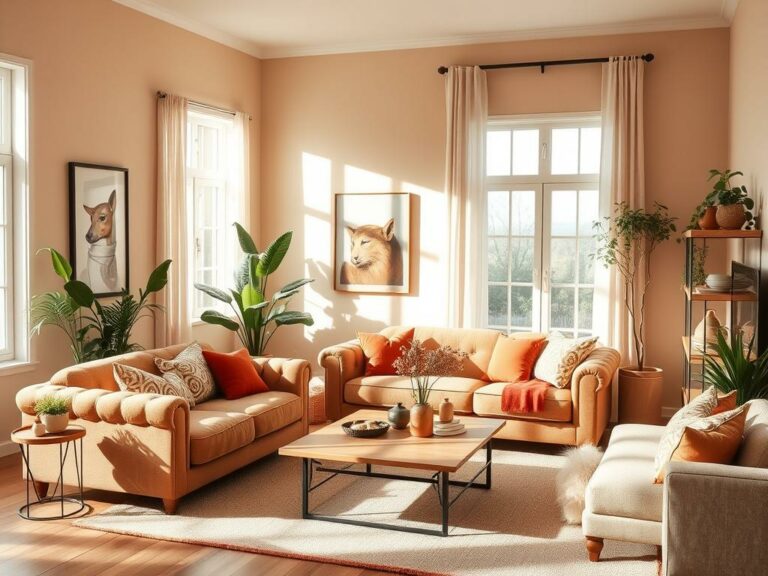 Ton-in-Ton Wohnzimmer: Eleganz & Harmonie 4 ton-in ton wohnzimmer