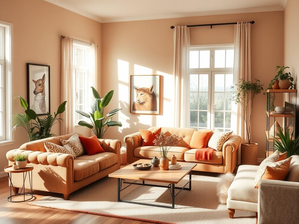 Ton-in-Ton Wohnzimmer: Eleganz & Harmonie 1 ton-in ton wohnzimmer